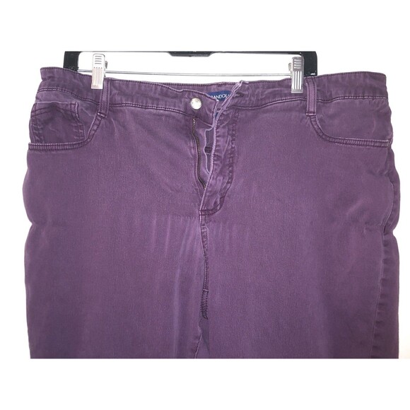 Ladies Bandolino Size 18 Maroon Jeans Used - Picture 2 of 6